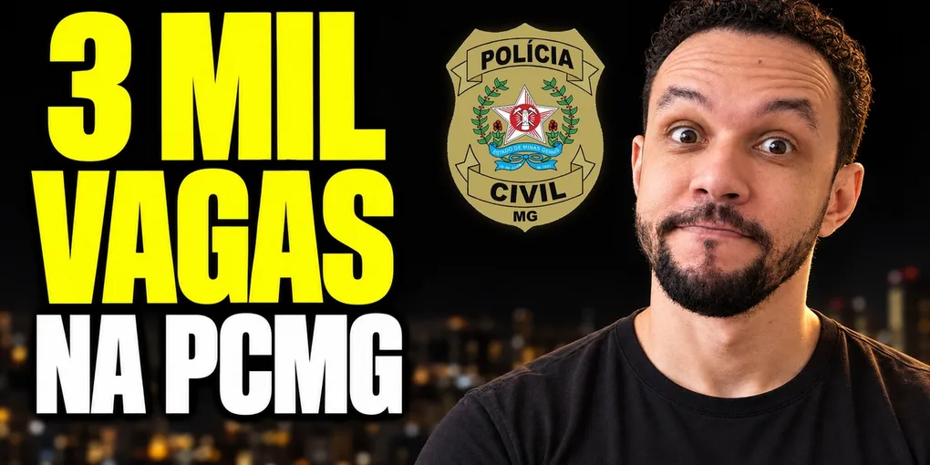 Concurso PCMG: 3 mil vagas anunciadas e os excedentes