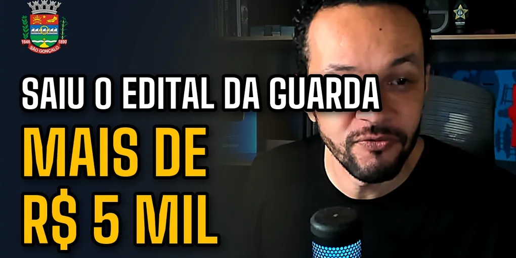 Edital GCM São Gonçalo 2026: 100 vagas para Guarda Municipal, salário acima de R$ 5 mil e carreira até R$ 13.747